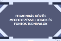 Felmondás Közös Megegyezéssel